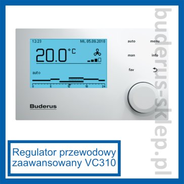 Buderus VC310 - regulator zaawansowany, przewodowy